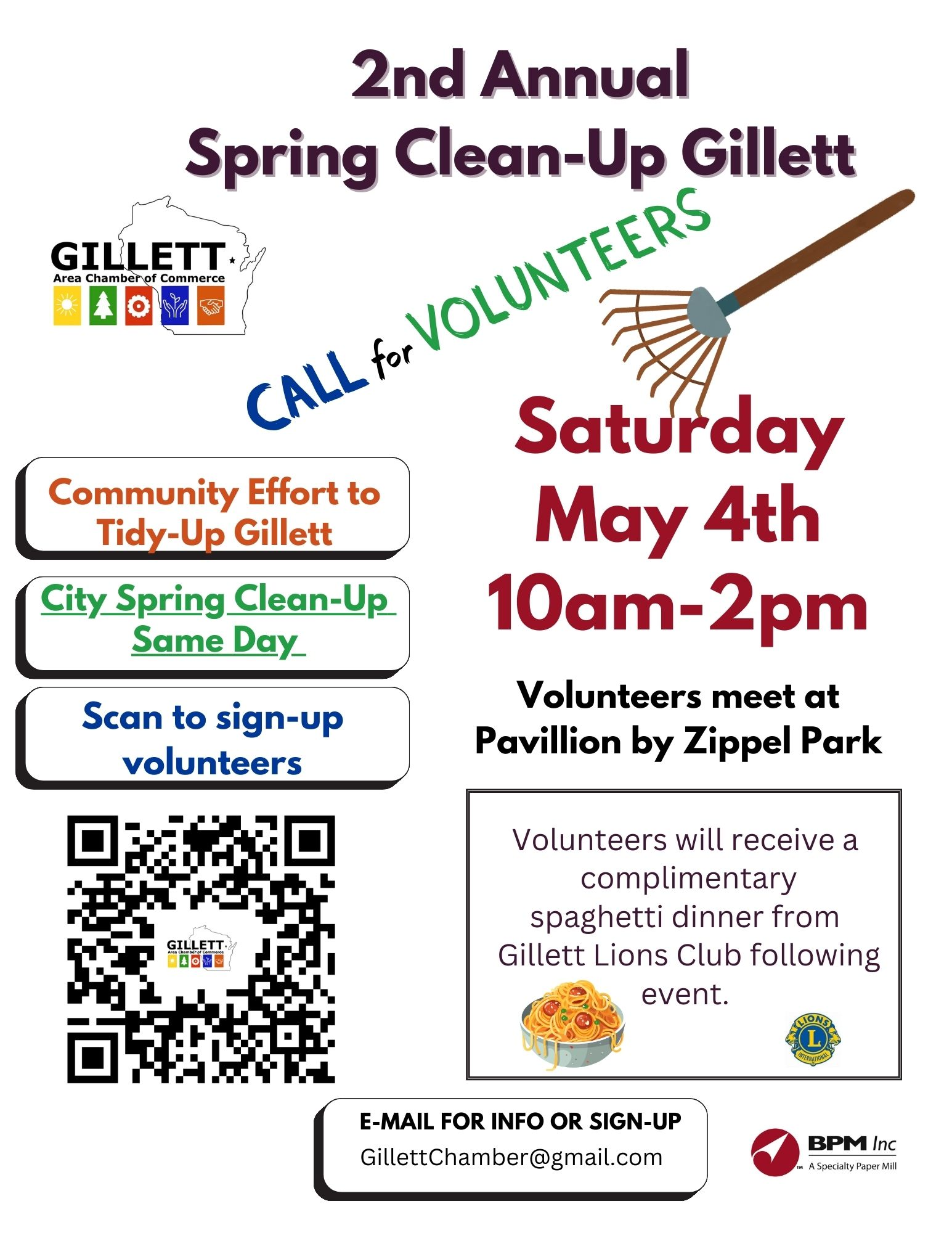 Gillett Area Chamber Spring Clean Up